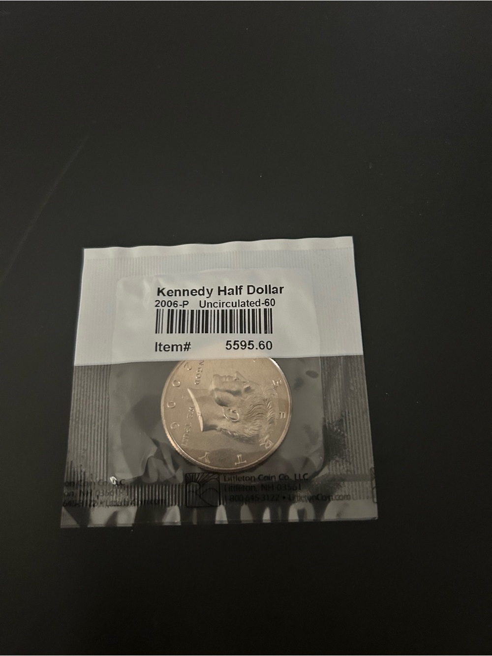 Uncirculated 60 Kennedy Half Dollar 2006 D uncirculated -50 Cents